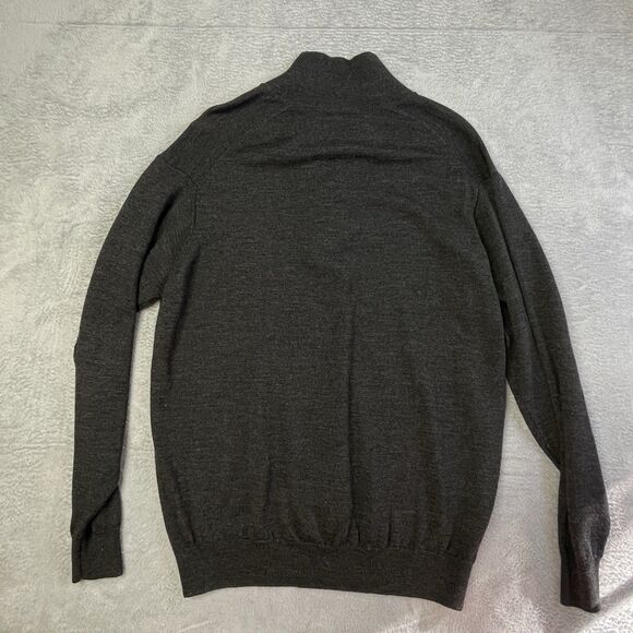 Marks & Spencer Men’s Lightweight Sweater Medium Grey Pullover Lambswool Wool - Picture 6 of 11